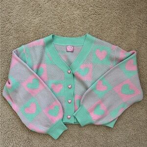 heart cardigan